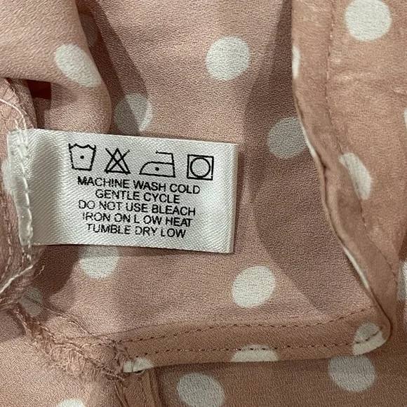 Violet & Claire Ruffle Sleeve Blouse - Pink and White - Picture 4 of 14